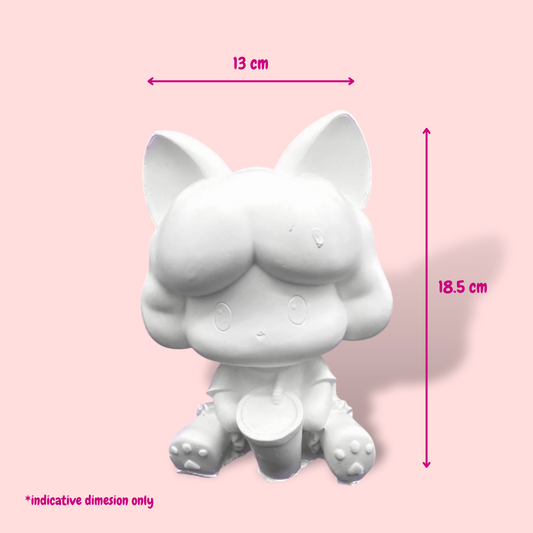 Cat Lady - DIY Plaster Figurine Painting Kit