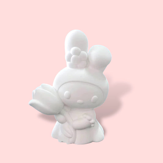 Mel with Tulip Flower - DIY Plaster Figurine Painting Kit