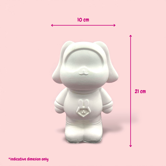 Rabbit Super Power - DIY Plaster Figurine Painting Kit