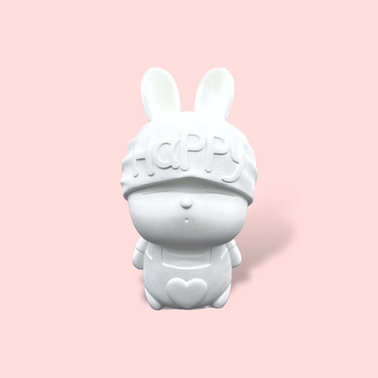 Rabbit Happy Sleepy - DIY  Figurine Painting Kit