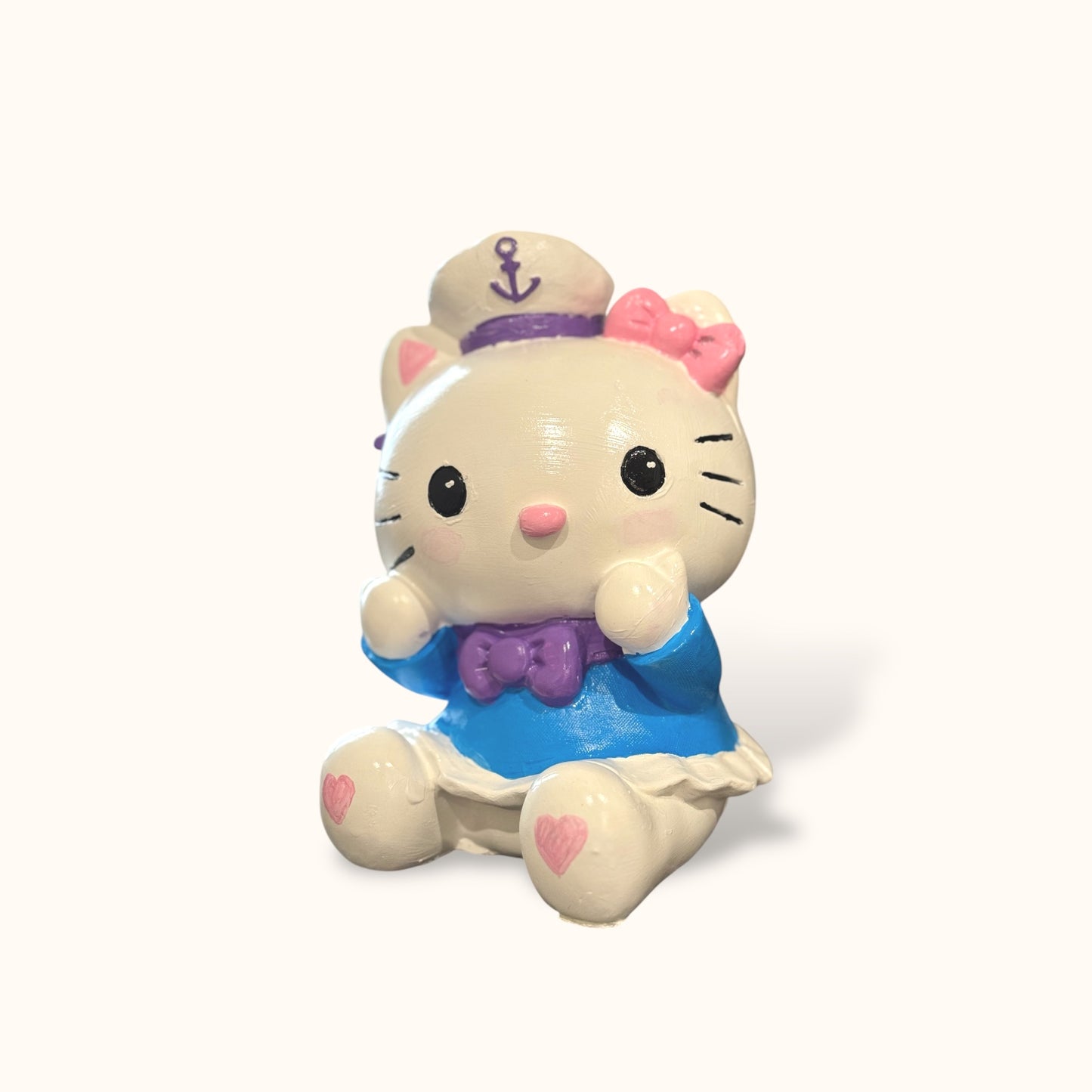 Bowtie Cat Sailor - DIY Figurine Painting Kit