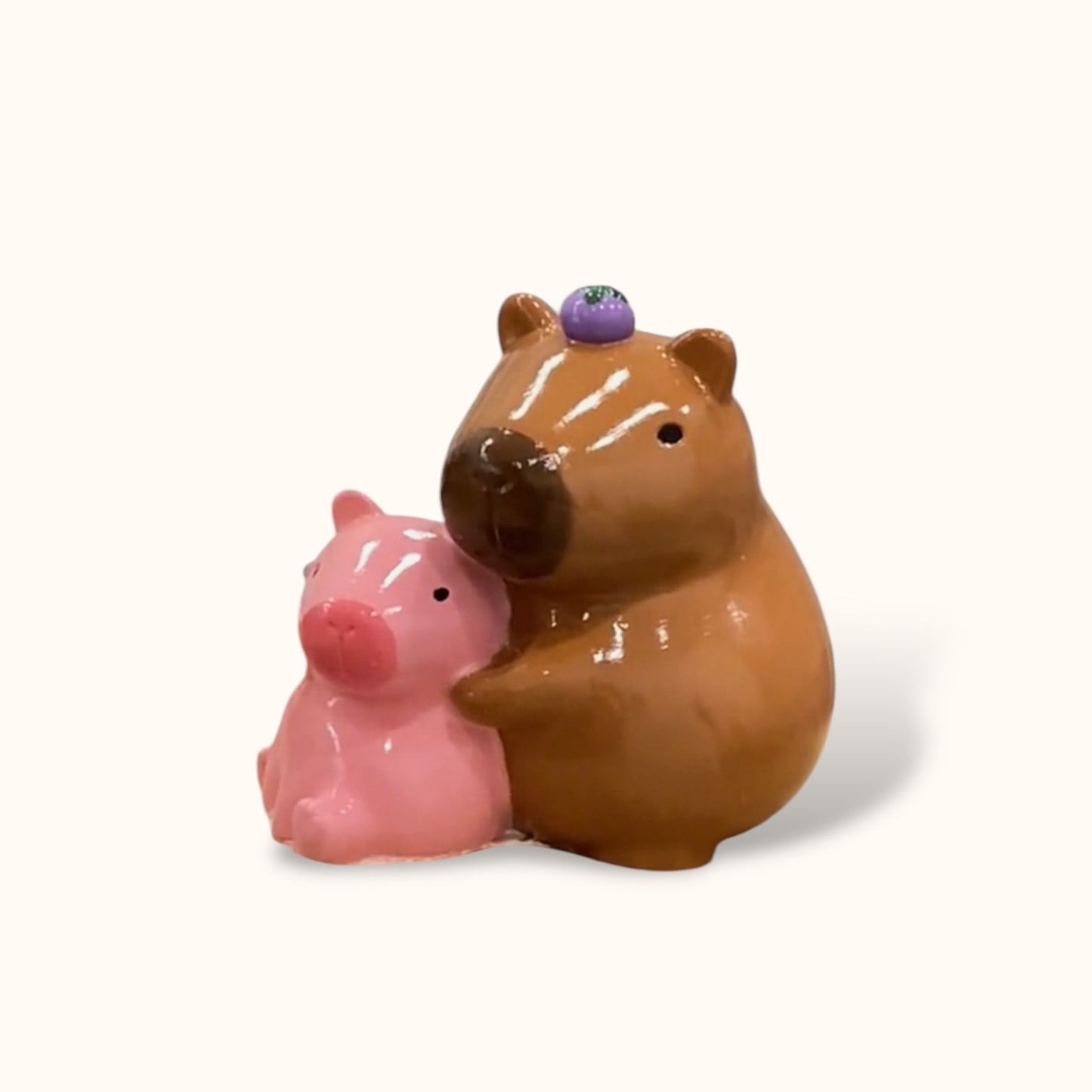 Capybara Mother & Child - DIY Figurine Painting