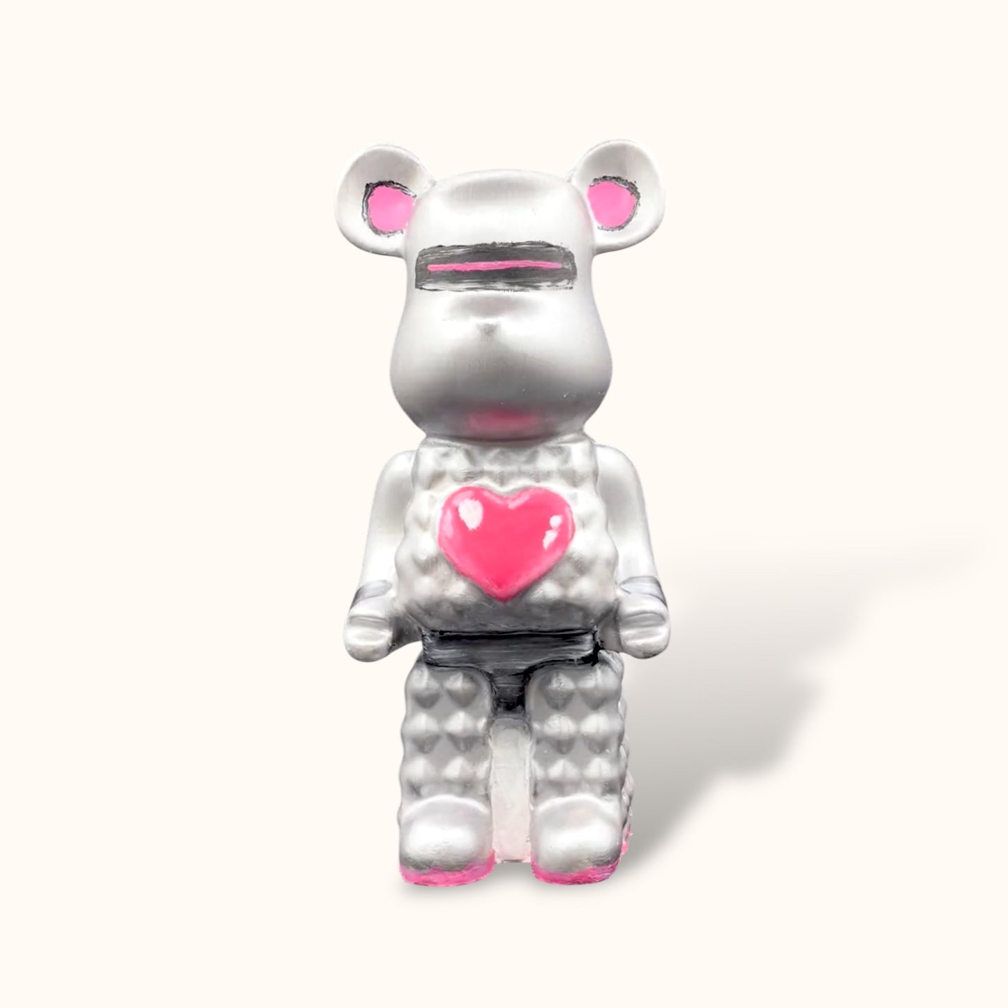 Bear Stick Rainbow Heart - DIY Figurine Painting Kit