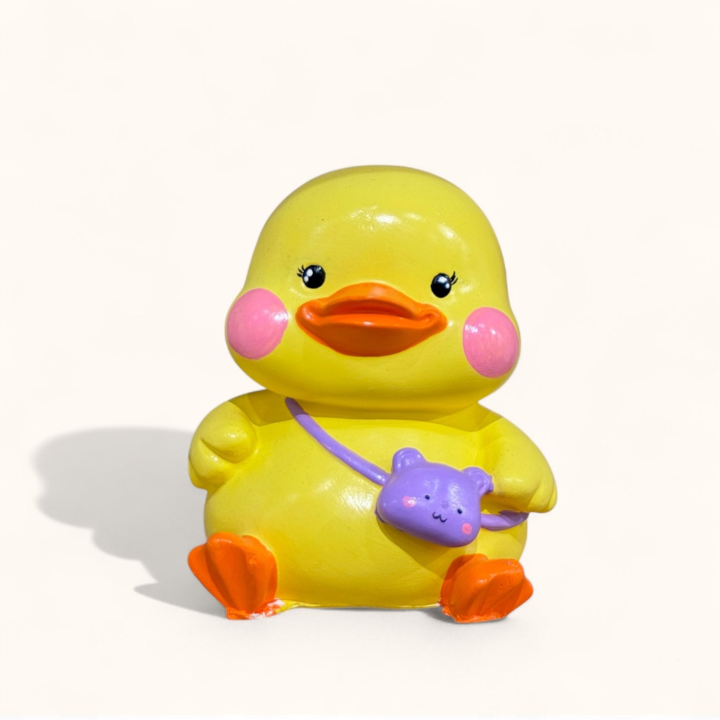 Ducky With Little Bag - DIY Figurine Painting Kit