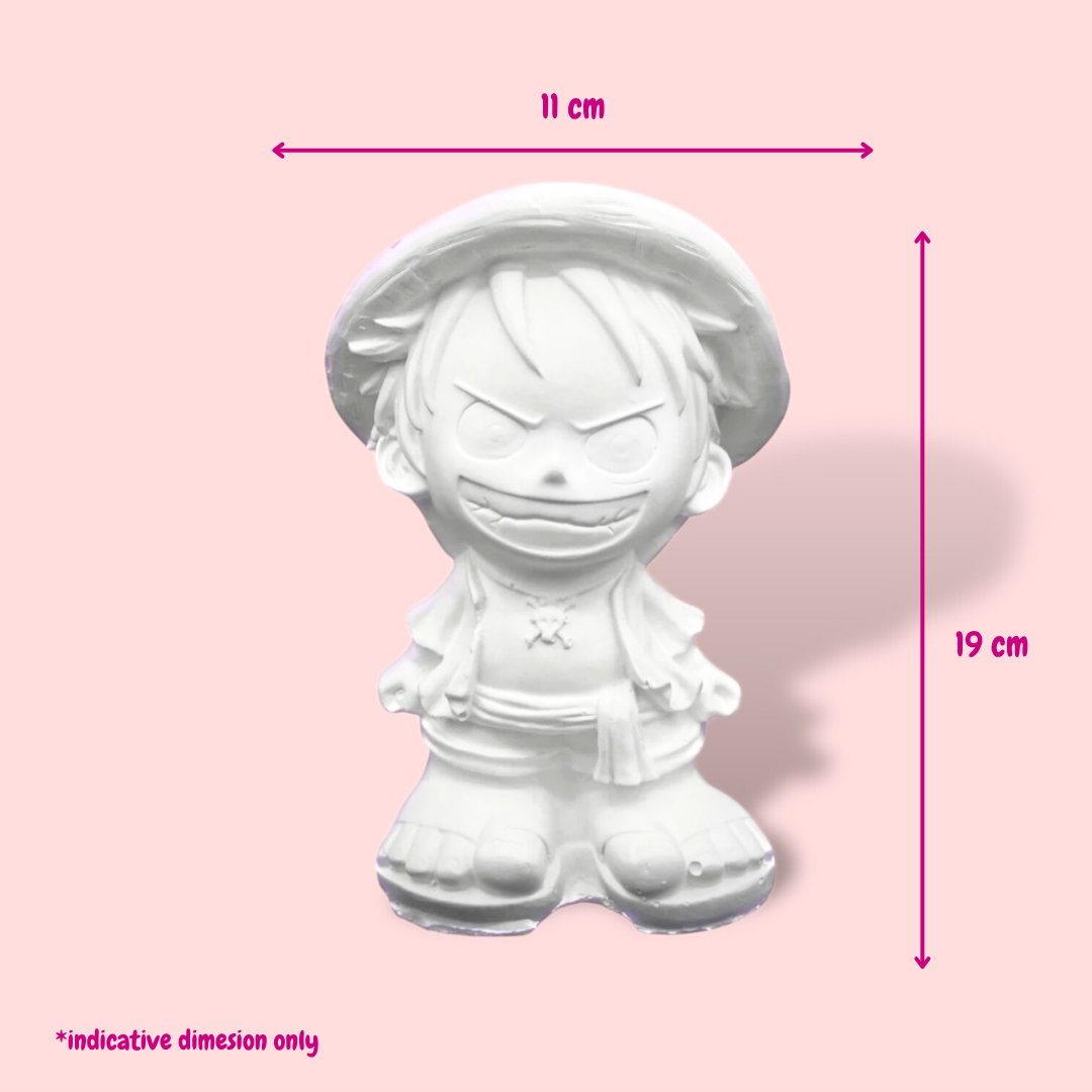 Luff the Pirate Boy - DIY Plaster Figurine Painting Kit