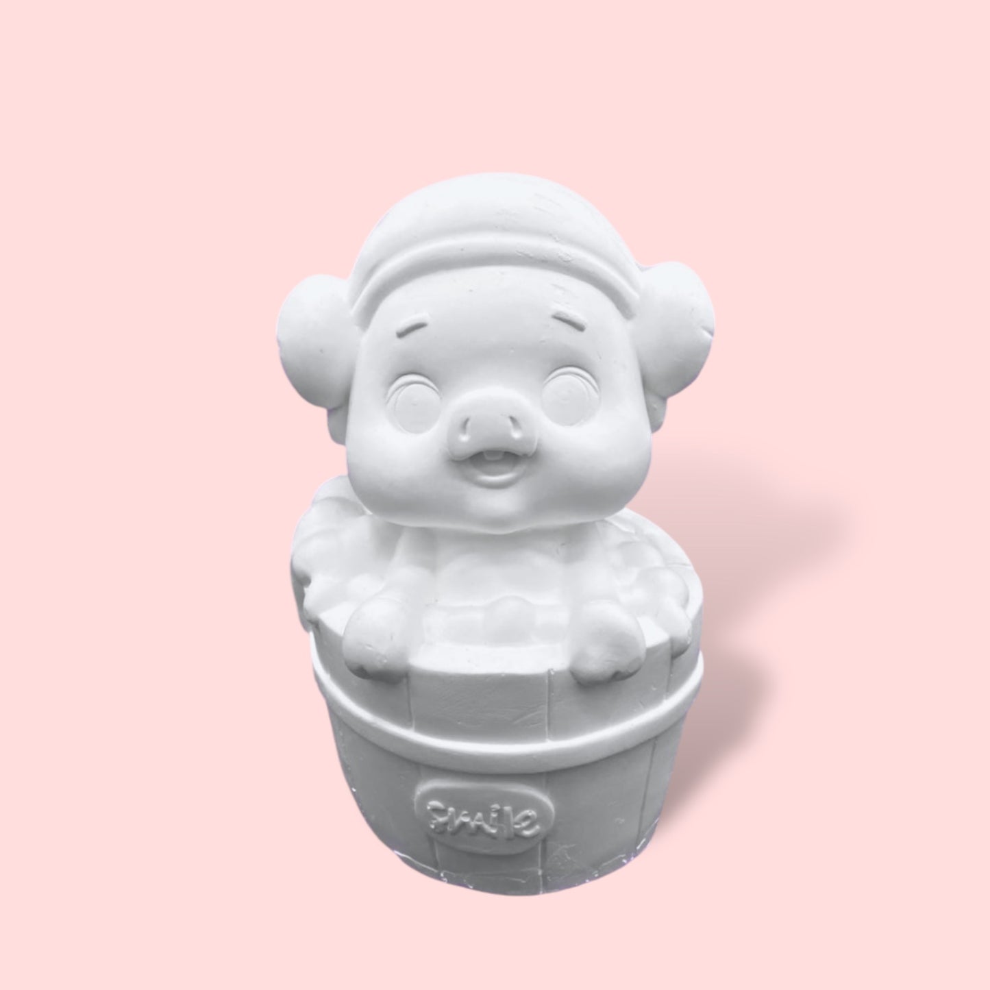 Piggy in Bathtub - DIY  Figurine Painting Kit