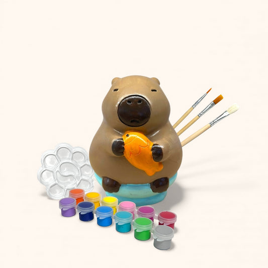 Capybara on the Toilet - DIY Figurine Painting Kit