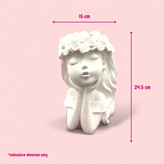 Pot Lady 1 - DIY Plaster Figurine Painting Kit