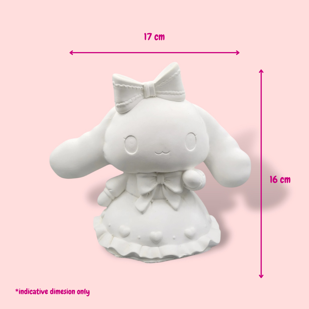 Cinna with Bowtied - DIY Plaster Figurine Painting Kit