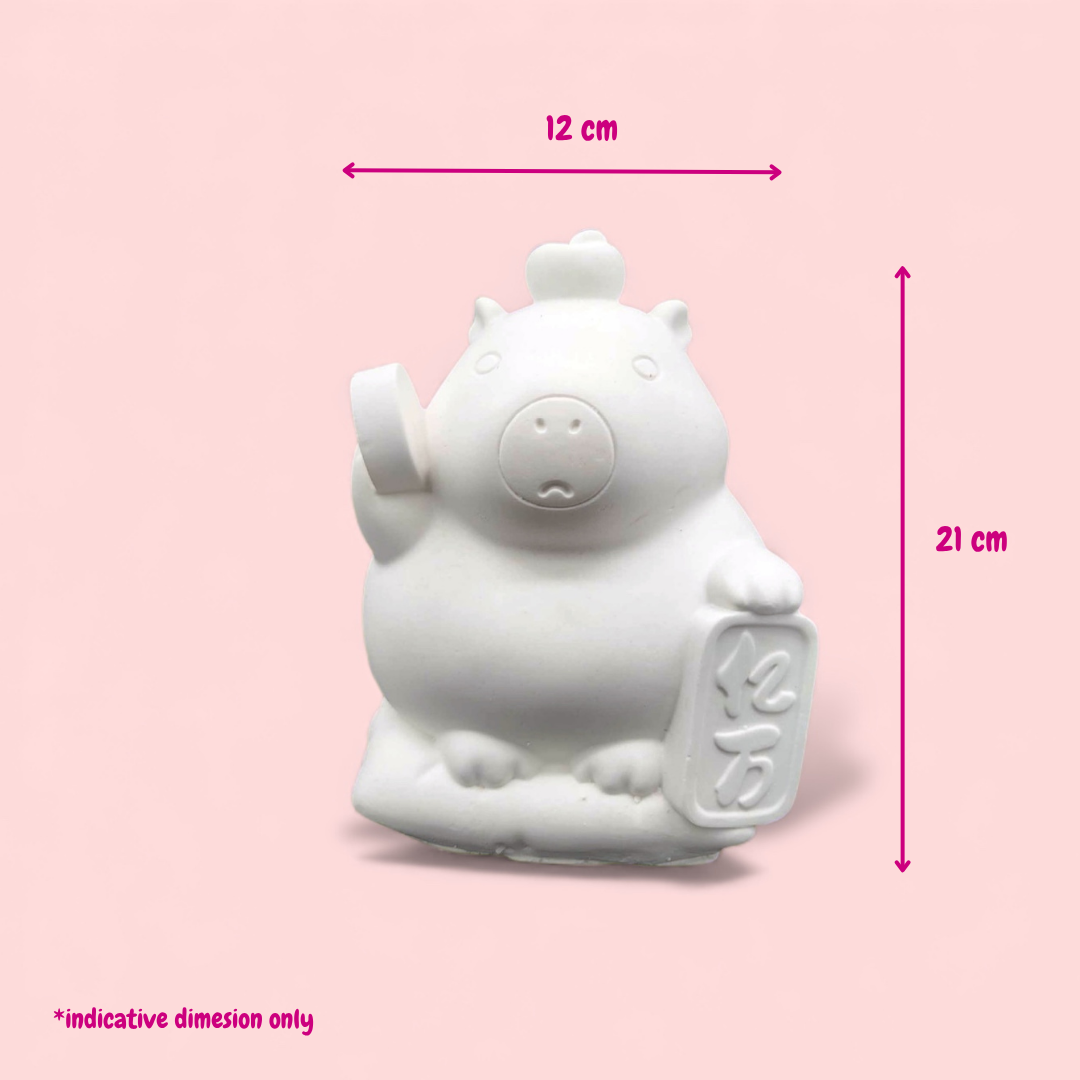 Capybara Lucky Wish - DIY Plaster Figurine Painting Kit