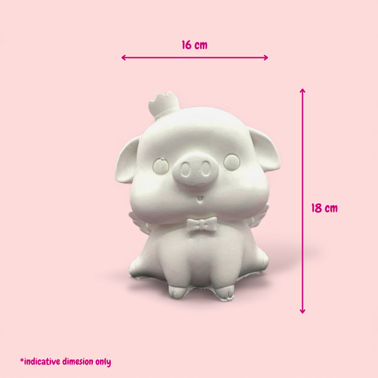 Piggy the Queen - DIY Plaster Figurine Painting Kit