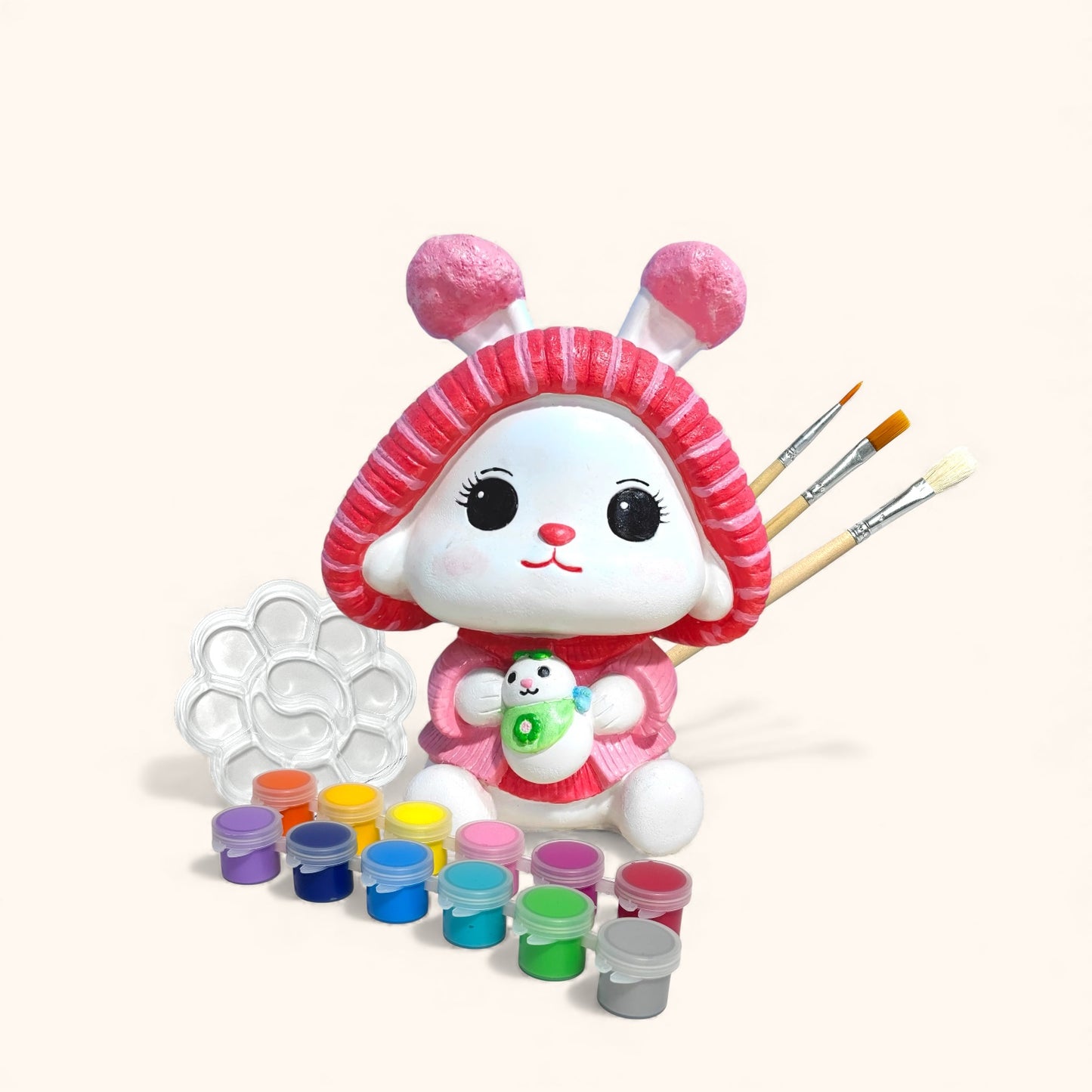 Rabbit the  Broccoli - DIY  Figurine Painting Kit