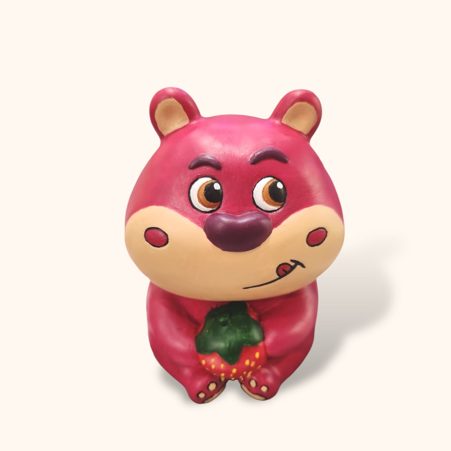Strawberry Bear - DIY Figurine Painting Kit