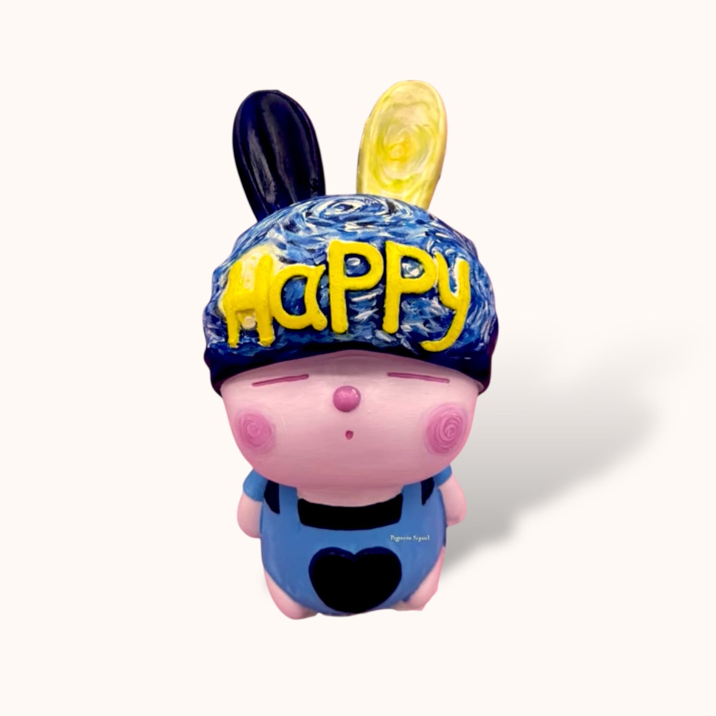 Rabbit Happy Sleepy - DIY  Figurine Painting Kit