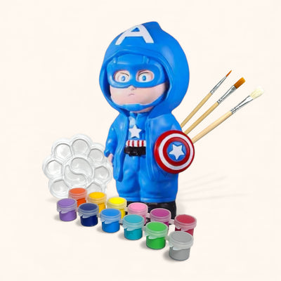 Superhero the Captain US Hoodie - DIY Figurine Painting Kit