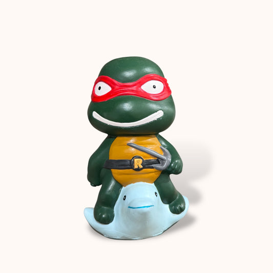 Pizza Ninja on Dolphin - DIY Figurine Painting Kit