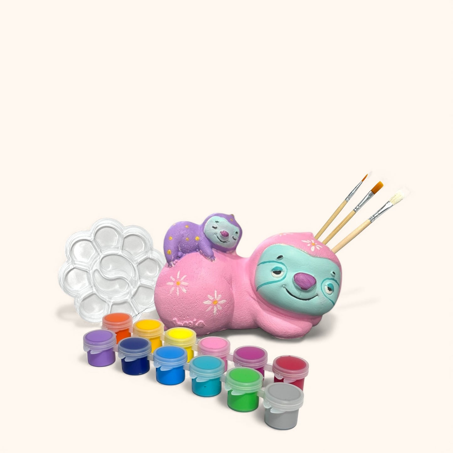 Resting Sloth - DIY  Figurine Painting Kit