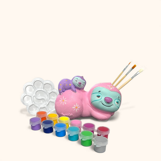 Resting Sloth - DIY  Figurine Painting Kit