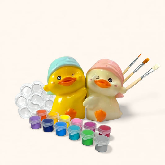 Couple Ducky - DIY Figurine Painting Kit