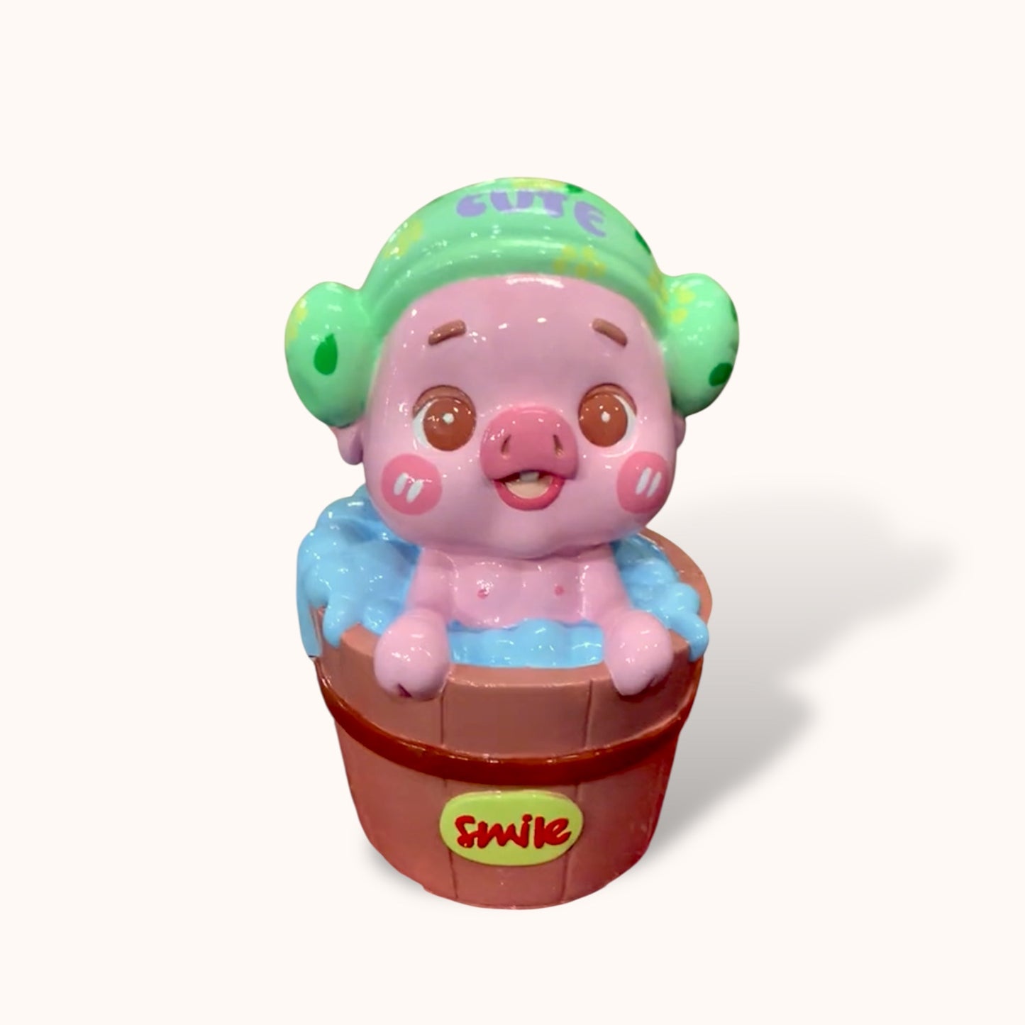 Piggy in Bathtub - DIY  Figurine Painting Kit