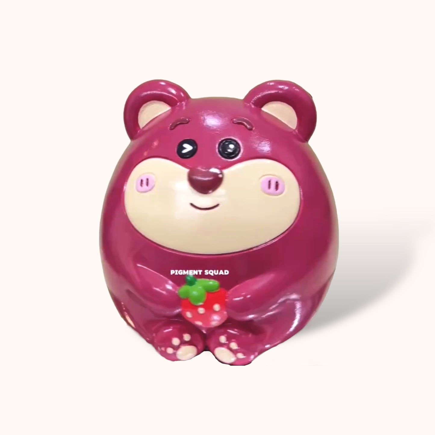 Strawberry Bear Balloon - DIY Figurine Painting Kit