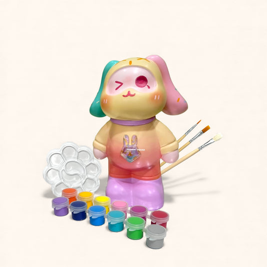 Rabbit Super Power - DIY Plaster Figurine Painting Kit