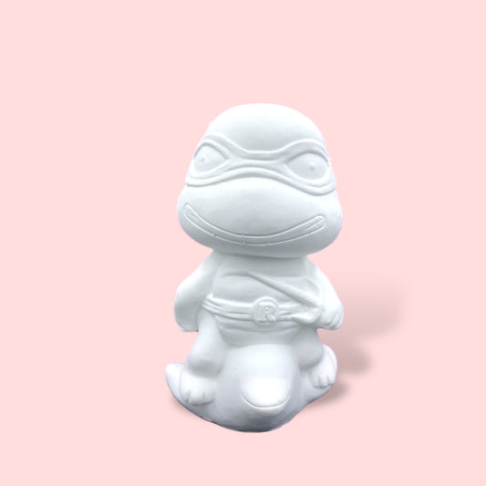 Pizza Ninja on Dolphin - DIY Figurine Painting Kit