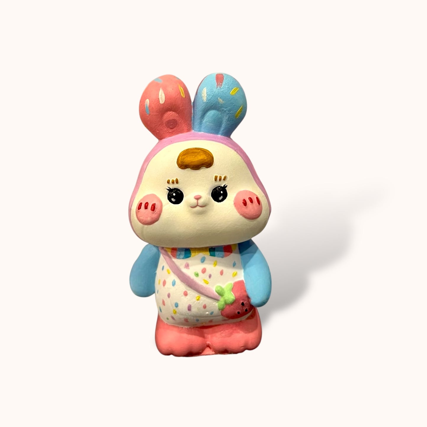 Rabbit Strawberry Bag - DIY  Figurine Painting Kit