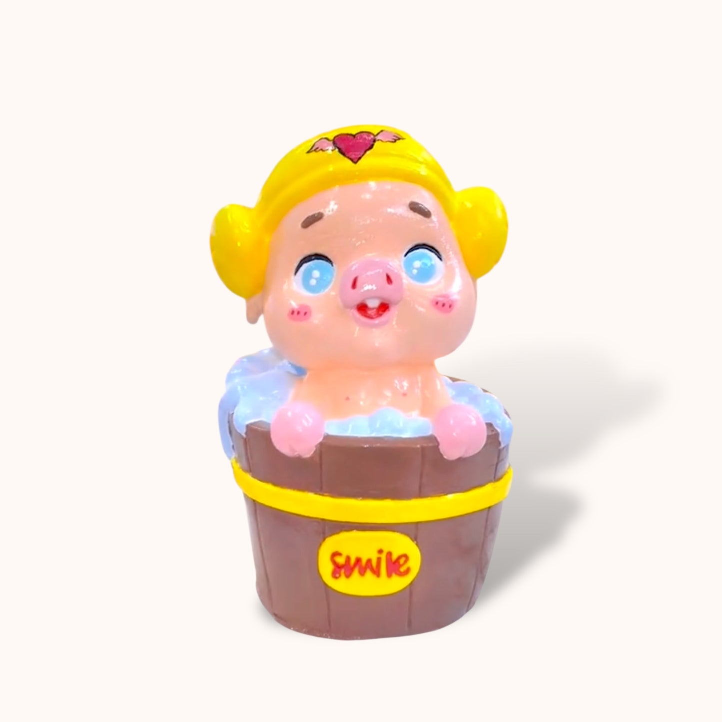 Piggy in Bathtub - DIY  Figurine Painting Kit