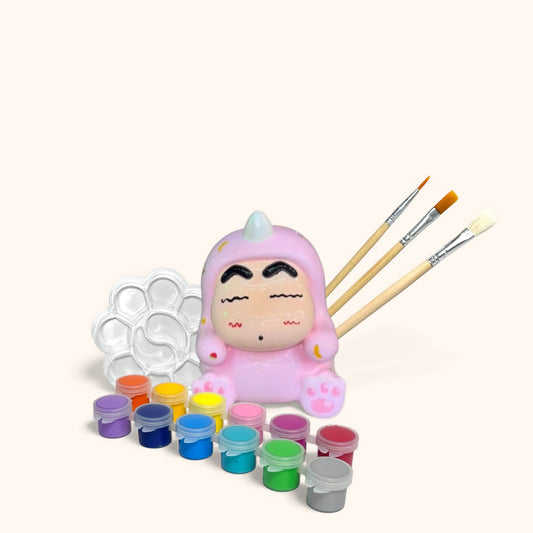 Mini Shin the Dinosaur - DIY  Figurine Painting Kit