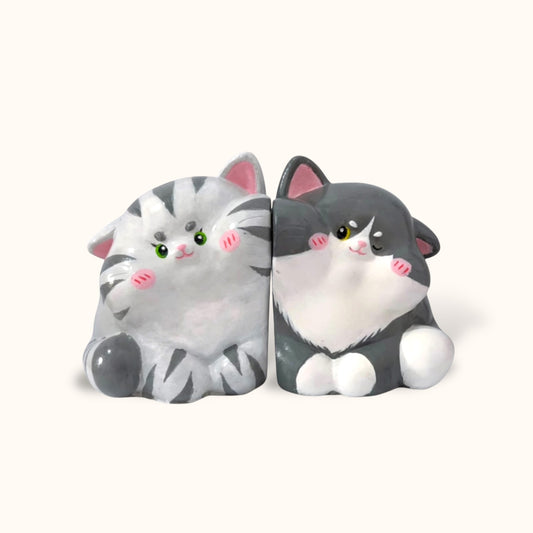Couple Cat - DIY Figurine Painting Kit